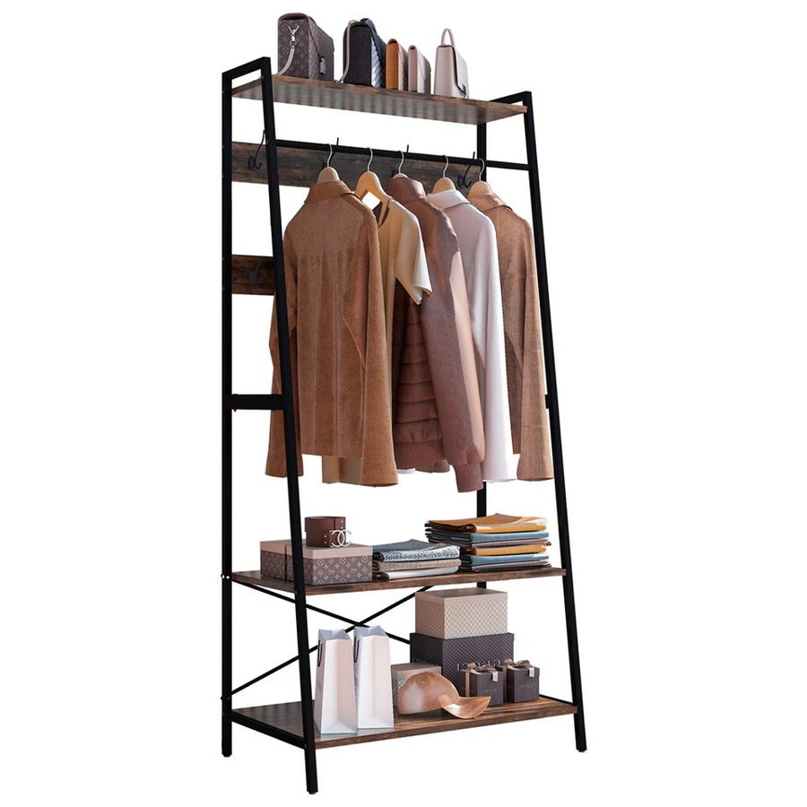 Large Hallway Clothes Rack Mudroom Garage Storage Organizer Heavy Duty MDF Stand