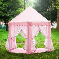 Large Kids Teepee Tent Cotton Canvas Playhouse for Boys & Girls, Indoor/Outdoor Pretend Play Wigwam