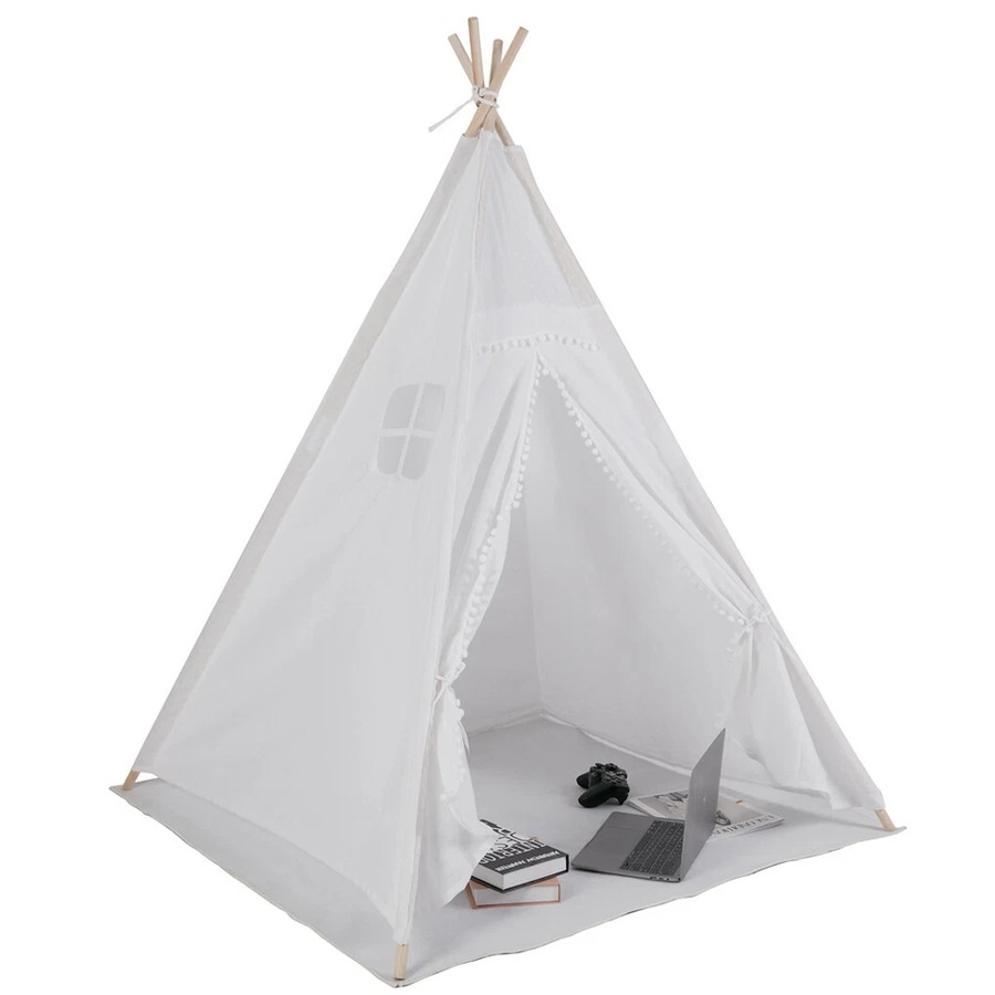 Large Luxury Lace Teepee Tent for Kids Wedding Garden Decor Indoor Outdoor Tipi