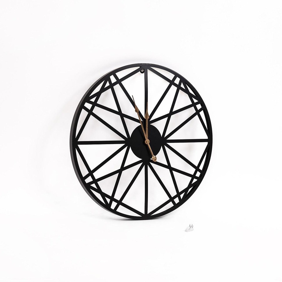 Large Metal Outdoor Wall Clock Weather-Resistant for Garden Home Decor