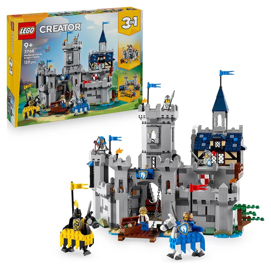 LEGO Creator 3 in 1 Medieval Horse Knight Castle 31168