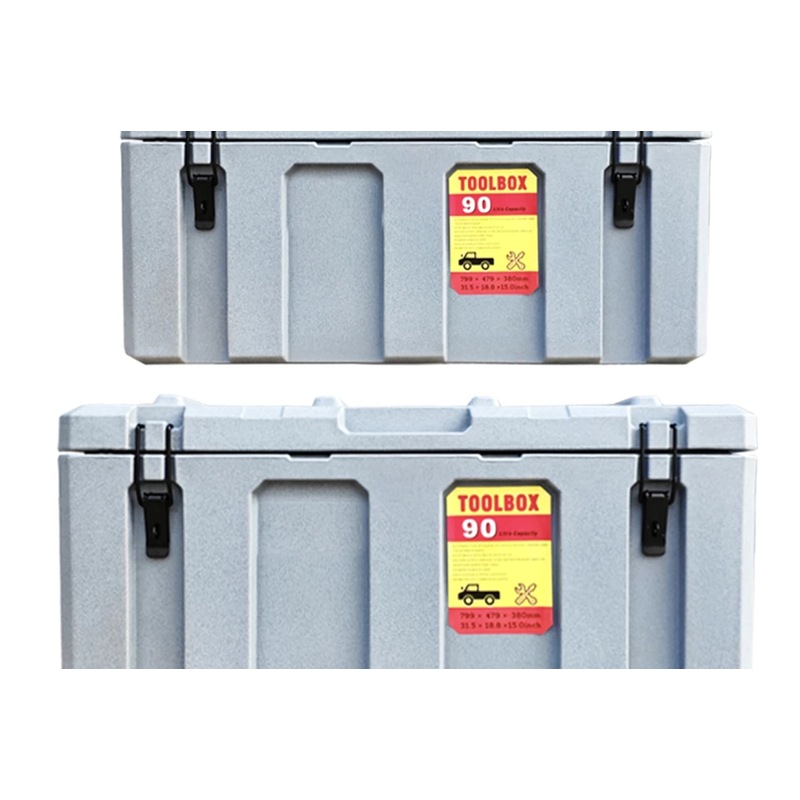 Buy Poly Tool Box Storage 50+90L Case Heavy Duty Waterproof Cargo Box ...