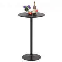 Pub Bar Table 60cm Round Top 102cm Height Modern Style Coffee Counter
