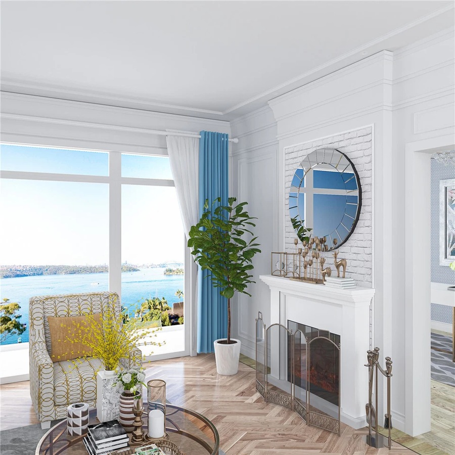 Round Decorative Wall Mirror Gorgeous Luxury Mirrors for Livingroom Bedroom Hall