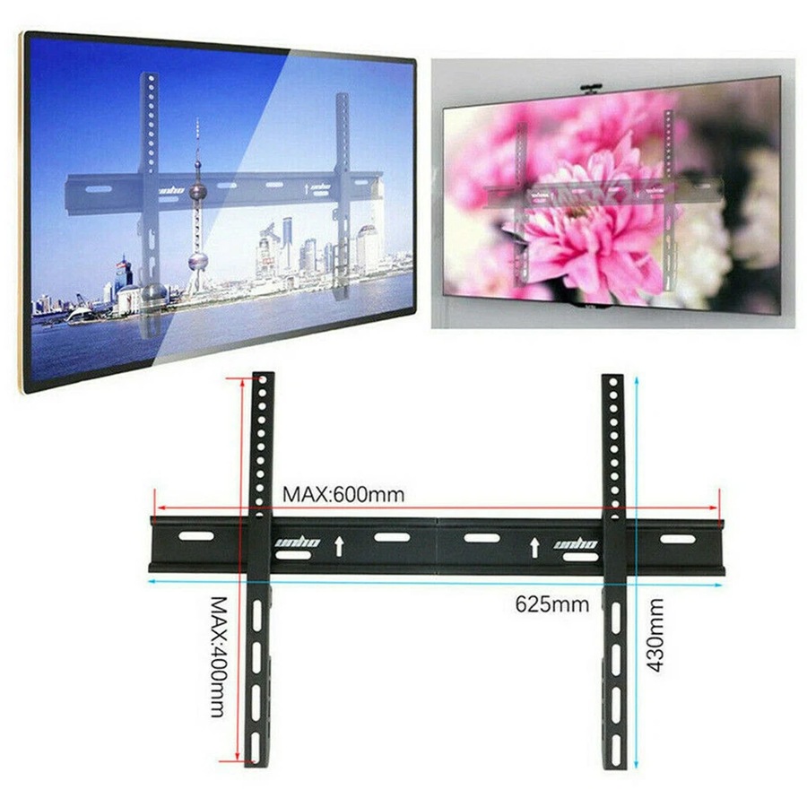 Smart TV Wall Bracket Fixed Slim for 26-70" 32 60 65 Inch Samsung LG Sony Plasma