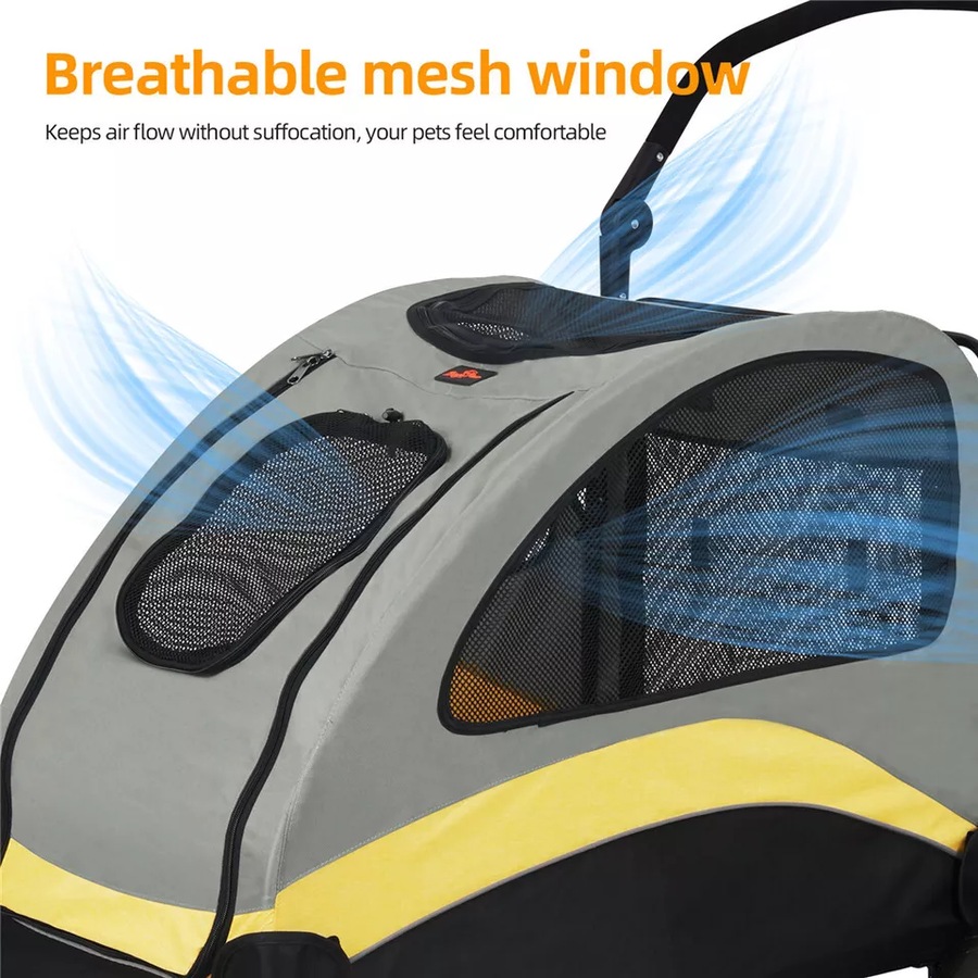 Super Shockproof Dog Stroller Foldable Pet Cart Jogger Wagon Pet Travel Carrier