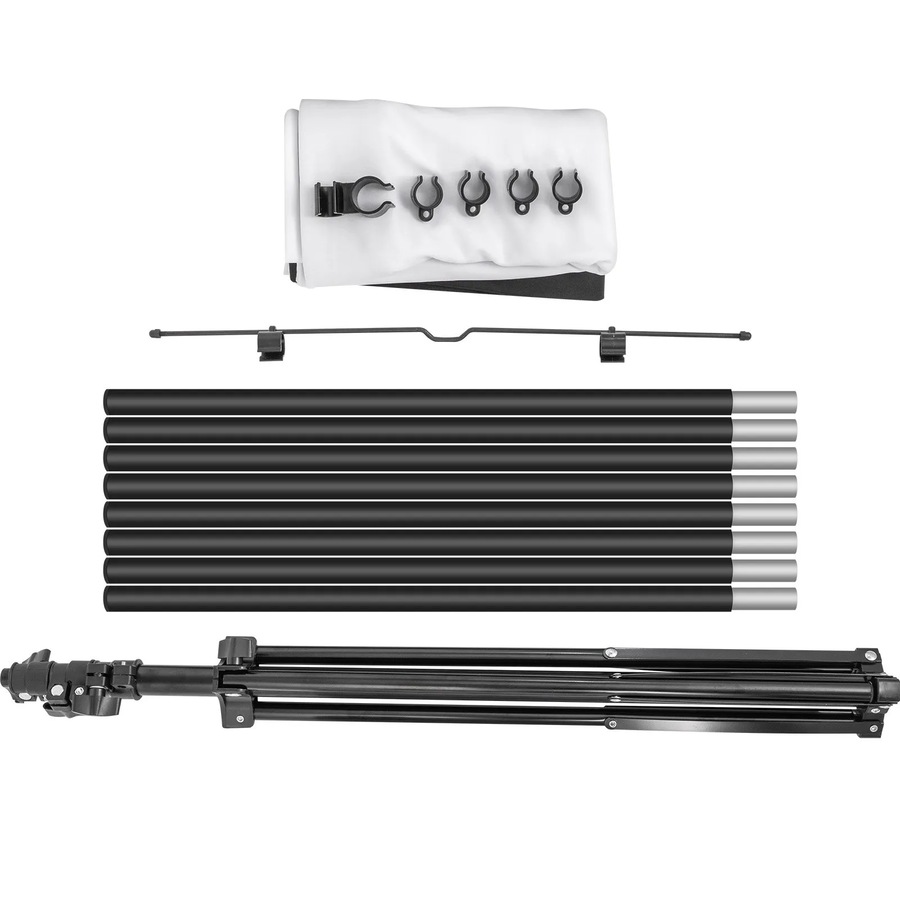 Tripod Projector Screen with Stand 254 cm 4K HD 16:9 Home Cinema Portable