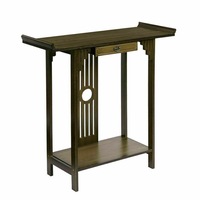 Elegant Wooden Hallway Console Table with Drawers - Perfect Entryway Piece