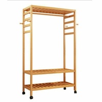 Modern Wooden Clothing Display Rack