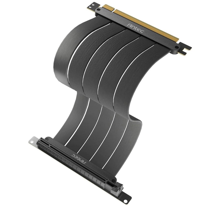 Buy antec pcie 4 0 riser cable 200mm black at rcab bk200 pcie4 mydeal