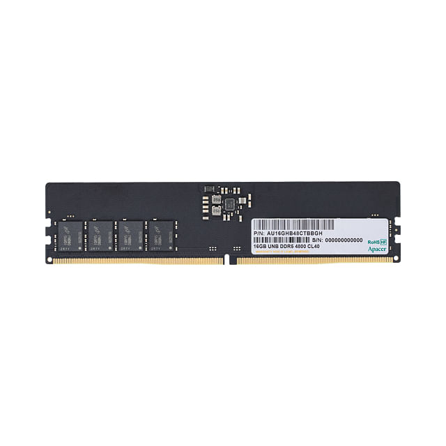 Apacer 16GB (1x16GB) DDR5-4800 Memory [AU16GHB48CTBBGH]