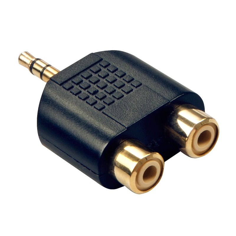Buy Lindy 3.5mm Jack Male to 2x RCA Female Audio Adapter [35624] - MyDeal