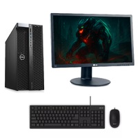 Big Dell Gaming Bundle Tower Beast Xeon/i7 Quad-core 16GB 500GB SSD 8GB NVIDIA 1080ti + 24" Monitor - Refurbished