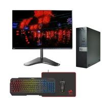 Dell 7040 Bundle Gaming Desktop i7-6700 3.4GHz 256GB 16GB RAM GTX 1050ti + 24" Monitor - Refurbished
