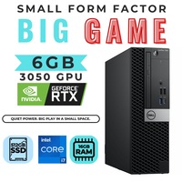Dell 7060 SFF Gaming Desktop PC i7-8700 6-Cores 512GB 16GB RAM 6GB RTX 3050 - Refurbished