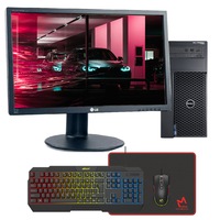 Dell T1700 Entry Gaming Desktop Bundle Xeon E3-1220v3 3.1GHz 256GB 8GB RAM GT 730 + 24" Monitor - Refurbished