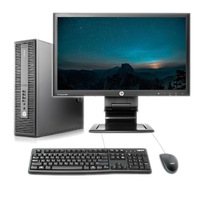 HP 800 G2 Bundle Desktop i5-6500 3.2GHz 16GB RAM 1TB SSD Wi-Fi + 24" FHD Monitor - Refurbished