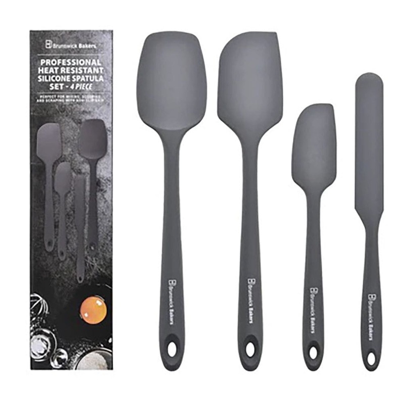 Buy Brunswick Bakers Professional Spatula Set of 4 Grey MyDeal