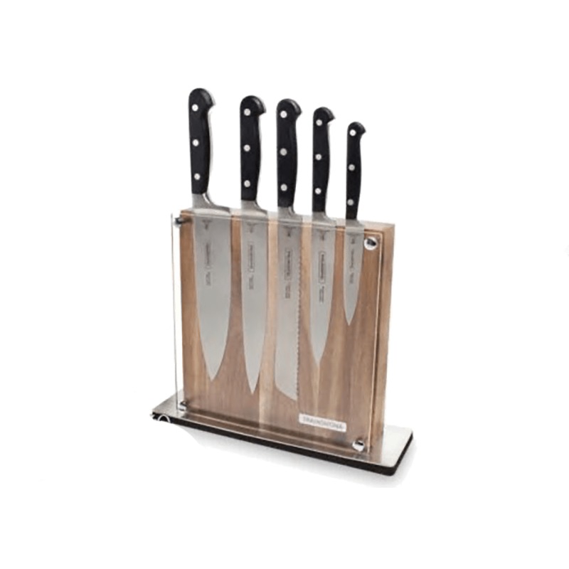Buy Tramontina Brasilia 6 Piece Knife Block Set MyDeal