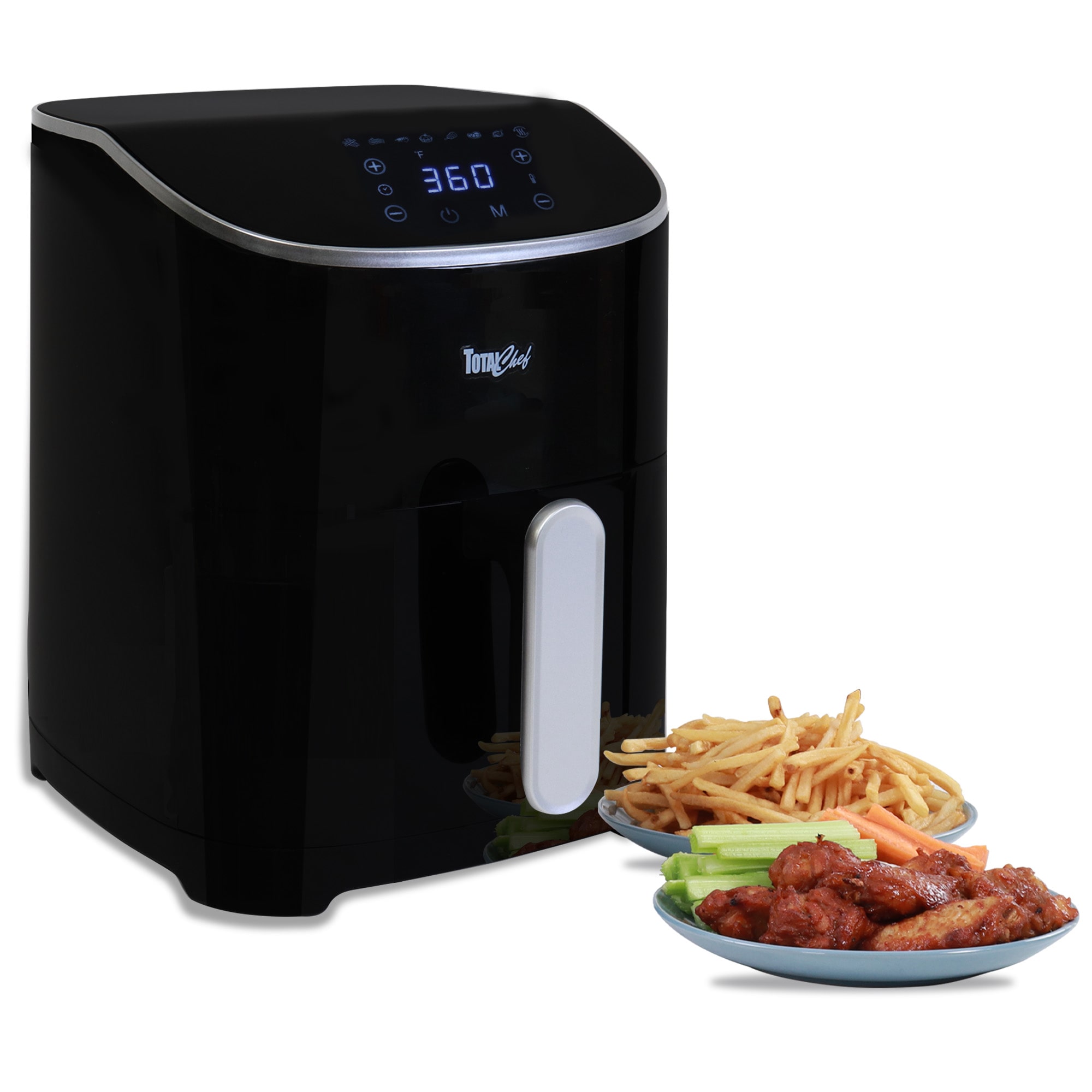 Buy Total Chef Electric Air Fryer Oven 4.8L Digital Touchscreen ...