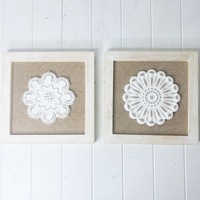 Aaliyah Carved Floral Wall Decor