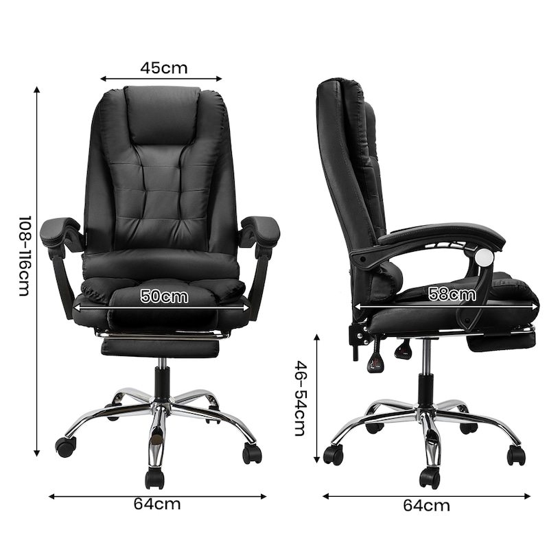 Buy Furb Office Chair Massage/PU Leather/Mesh Executive Gaming Seat ...