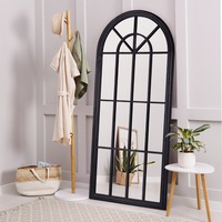 Furb Wooden Frame Mirrors Round Makeup Mirror Bathroom Home Decor