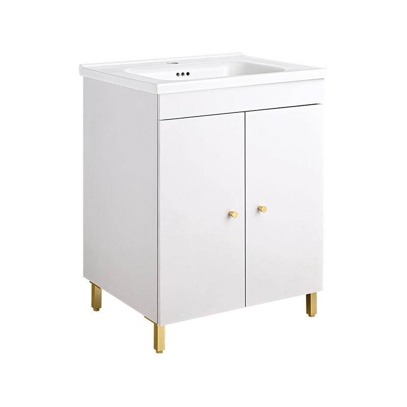 Buy Simplus Bathroom Vanity Unit Sink 600mm Floor Storage Basin Cabinet ...