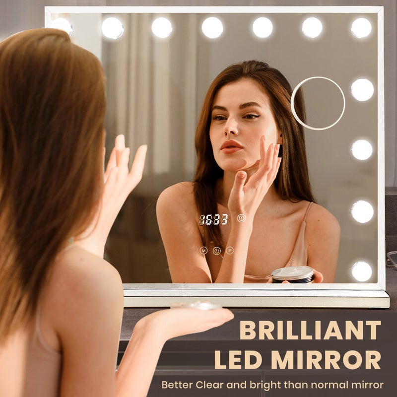 Non Inverted Makeup Mirror, True Mirror for Dressing Table, Left and Right  are Not Reversed, True Reflection Vanity Makeup Mirror for Self Reflection