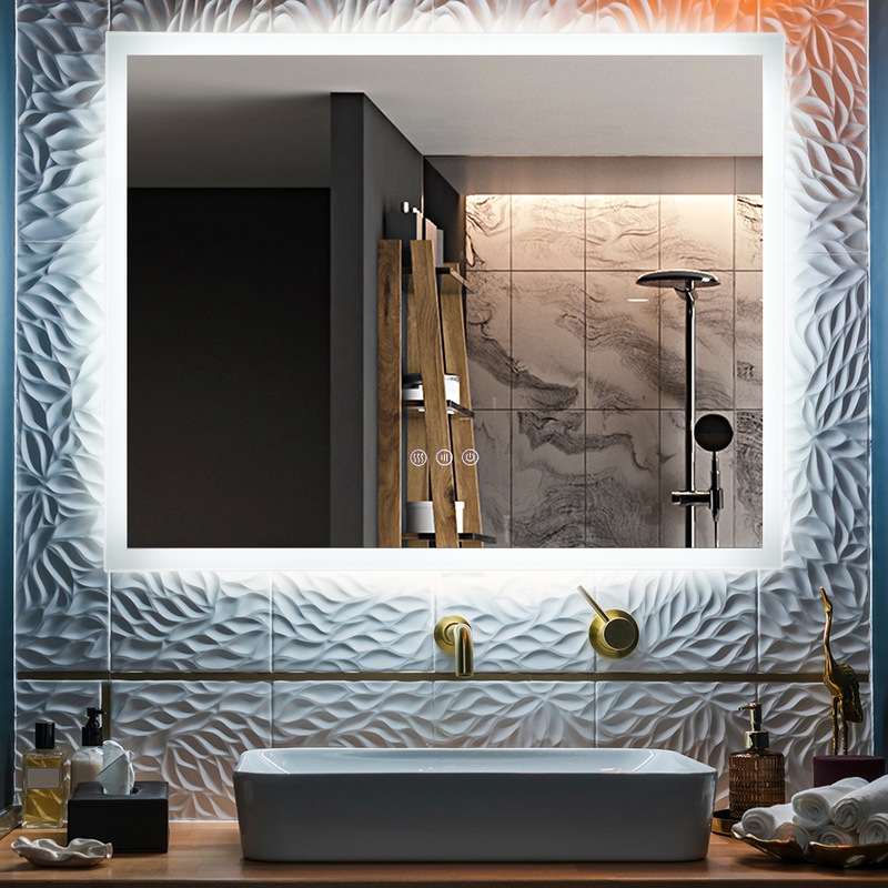 Buy Simplus LED Mirror Bathroom Makeup Wall Mount Stand Vanity Mirrors ...