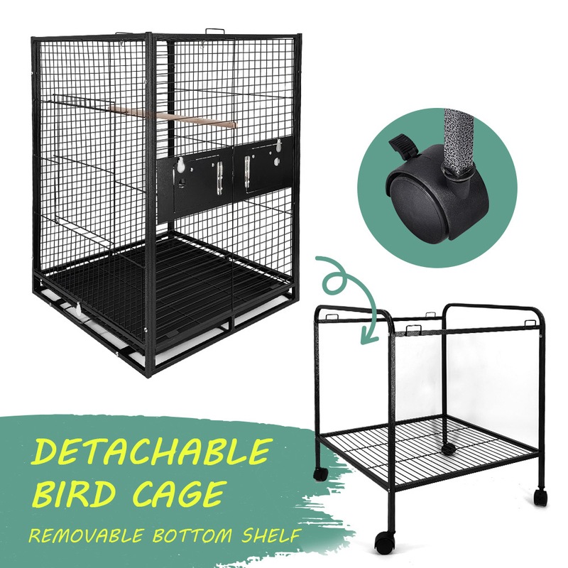 Buy Taily 145cm Large Bird Cage StandAlone Aviary Budgie Cages Perch