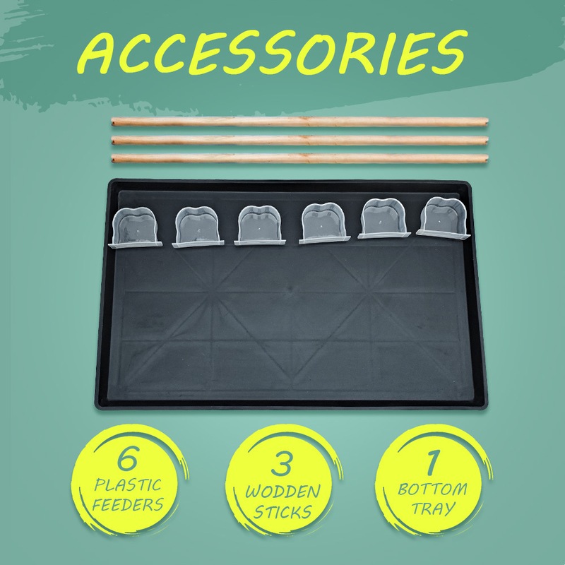 Buy Taily 176cm Large Bird Cage StandAlone Aviary Budgie Perch Castor