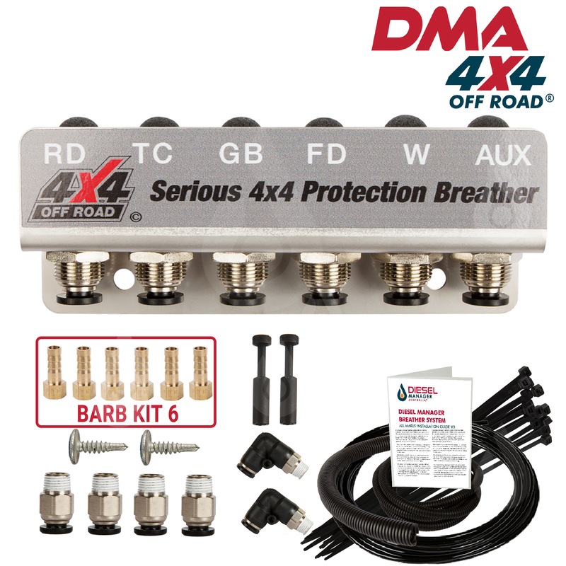Buy DMA 6 Port Diff Breather Kit For Toyota Landcruiser Prado Hilux Universal Dma MyDeal