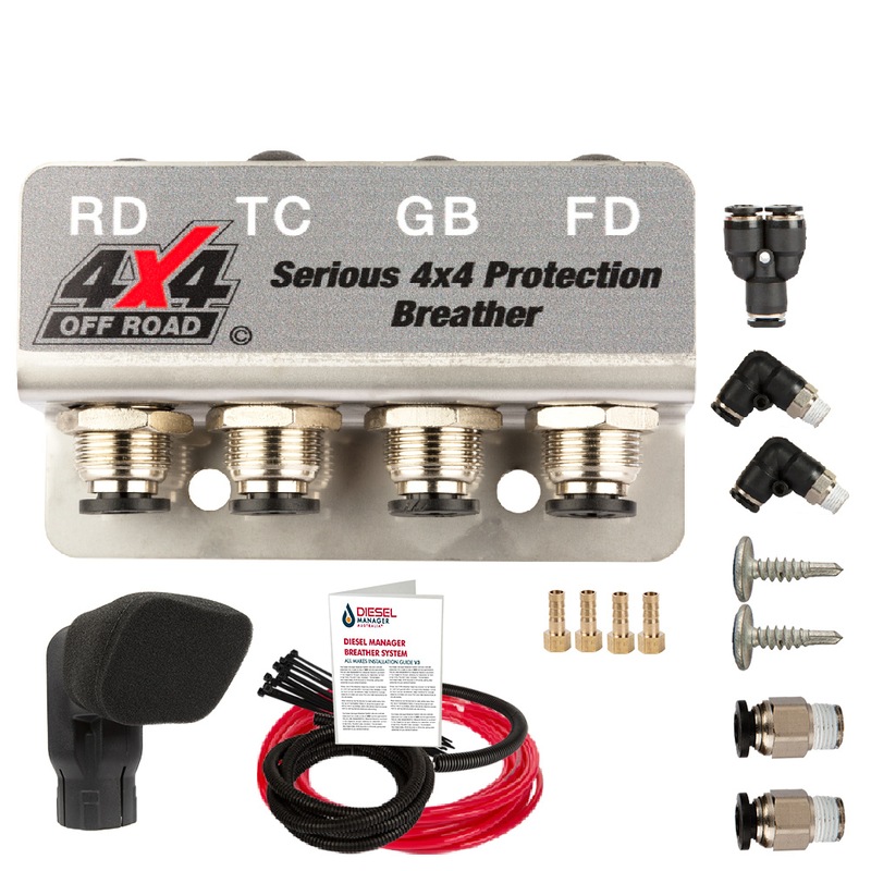 Buy A DIFF BREATHER KIT 4P SNORKEL PRE FILTER NISSAN NAVARA D22 D23