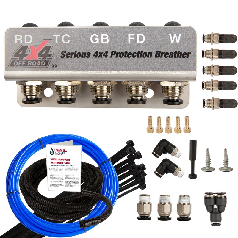Buy DMA Diff Breather Kit 5 Port For Toyota Prado 120 150 Series 4x4
