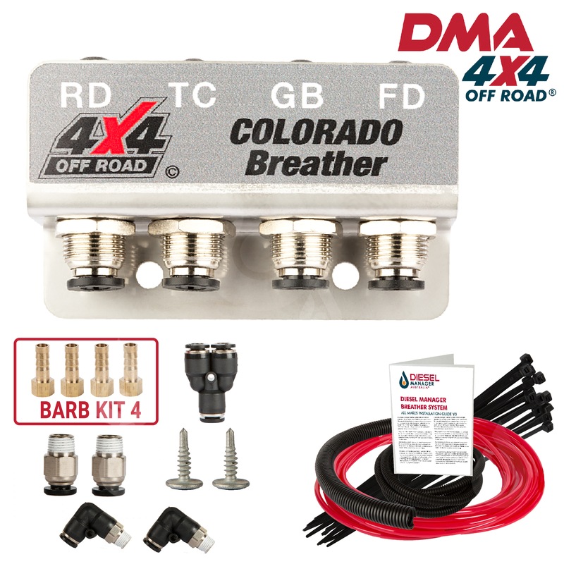 Buy DMA Diff Breather 4 Port Holden Colorado Universal Breather Dma 4x4