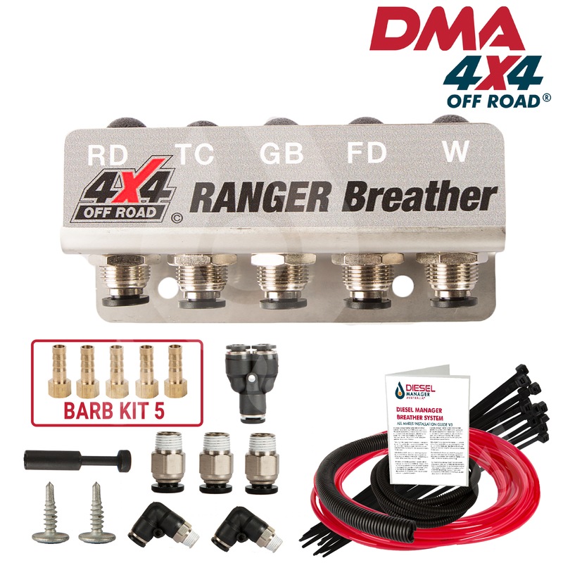 Buy DMA Diff Breather 5 Port Ford Ranger Pj Pk 4x4 Off Road MyDeal