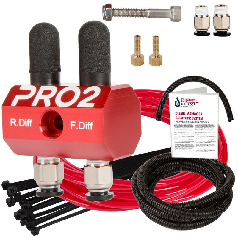 Buy Diff Breather Kit 2 Port For Nissan Navara D22 D23 NP300 MyDeal