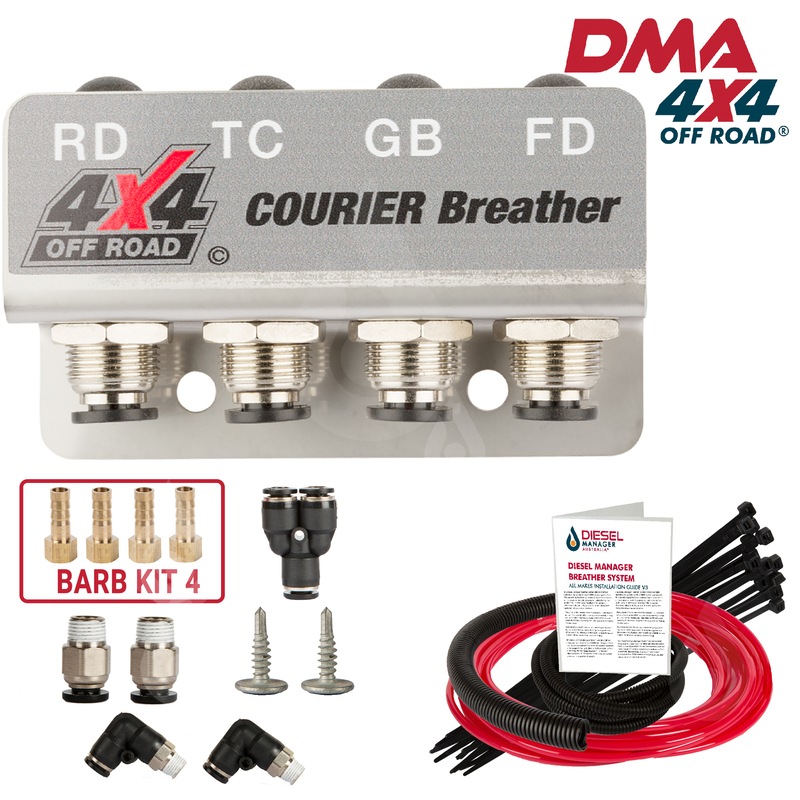 Buy DMA Diff Breather Kit 4 Port Ford Courier, 2 X Diffs , Gearbox & T