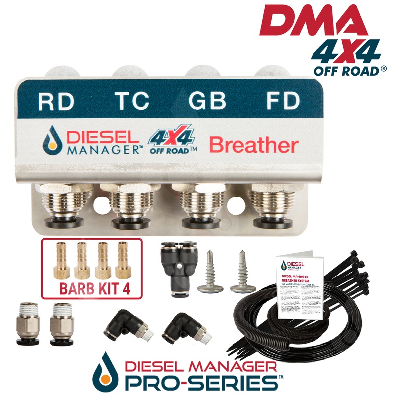 Buy DMA Diff Breather Kit 4 Port Holden Colorado Rg All Models 4X4 Dma