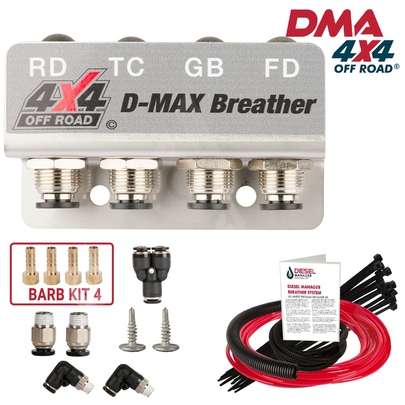 Buy DMA Diff Breather Kit 4 Port, Isuzu DMax Incl Rt50 Breather Uni