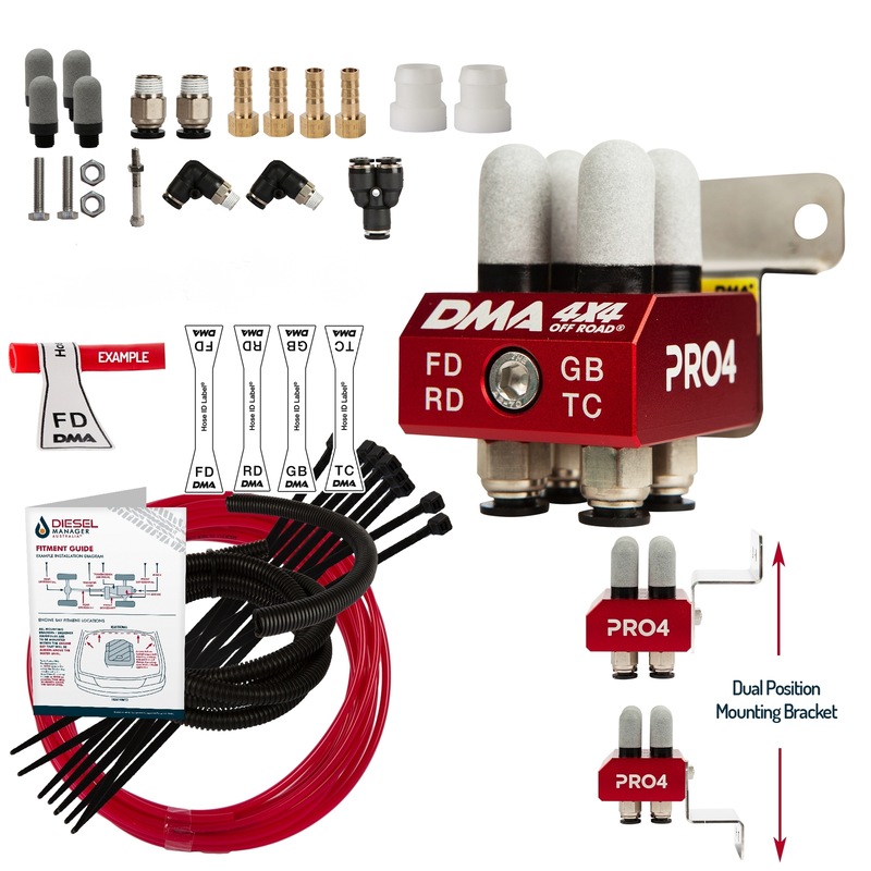 Buy DMA Diff Breather Kit 4 Port Mitsubishi Triton Mn Mq Ml 4x4 Off ...