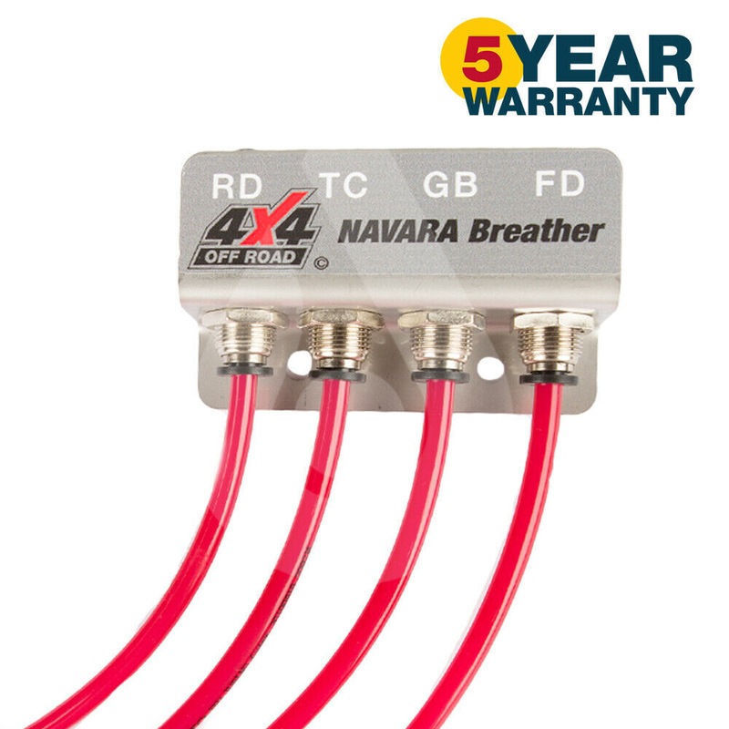 Buy DIFF BREATHER KIT 4 PORT NISSAN NAVARA D22 D40 UNIVERSAL 4X4 RED DB904/GR13 MyDeal