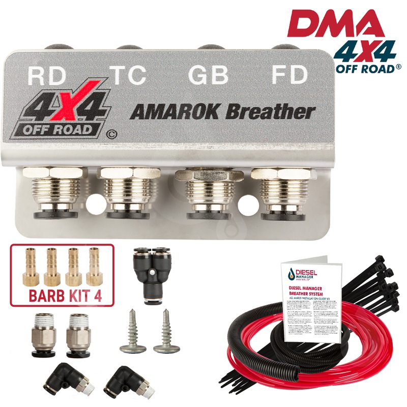 Buy DMA Diff Breather Kit 4 Port Vw Amarok Diffs GBox TCase Dma