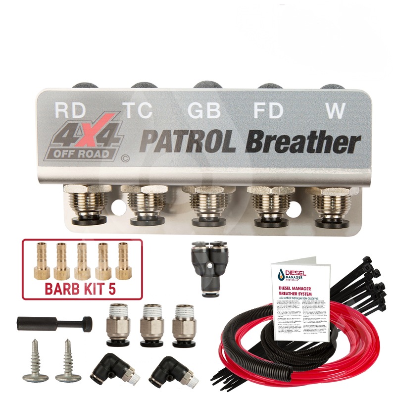 Buy DMA Universal Diff Breather Kit 5 Port Nissan Patrol Gu Gq Y61 Y62