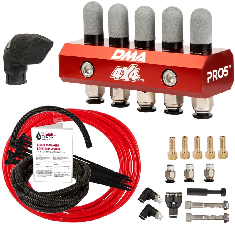 Buy DMA Diff Breather Kit 5P Snorkel Pre Filter Nissan Navara D22 D23