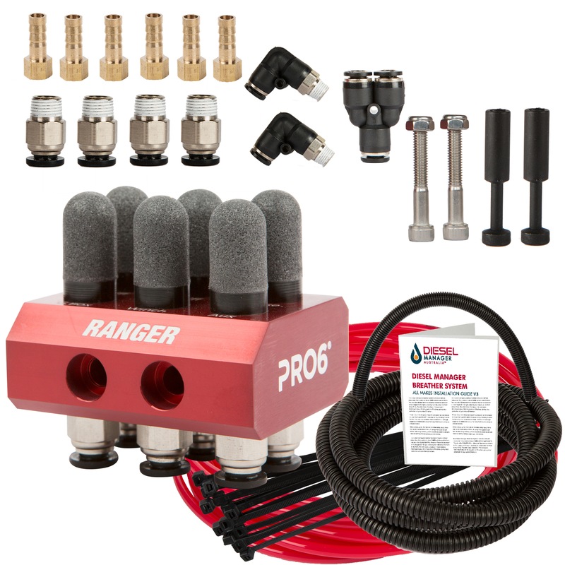 Buy DMA Universal Diff Breather Kit 6 Port Suits Ford Ranger Dma 4X4