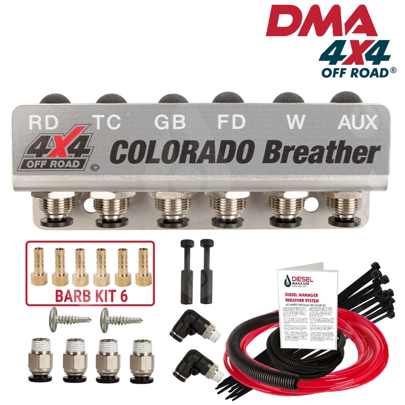 Buy DMA Diff Breather Kit 6 Port Holden Colorado Rg Ra Dma 4X4 Breather