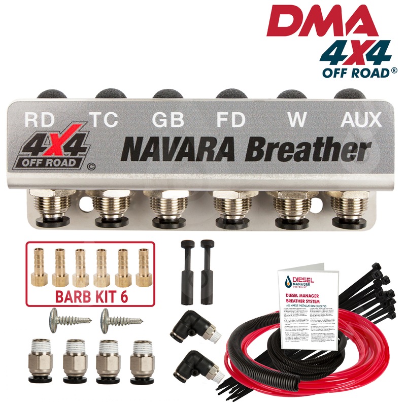 Buy DMA Diff Breather Kit 6 Port Universal Nissan Navara Np300 2015