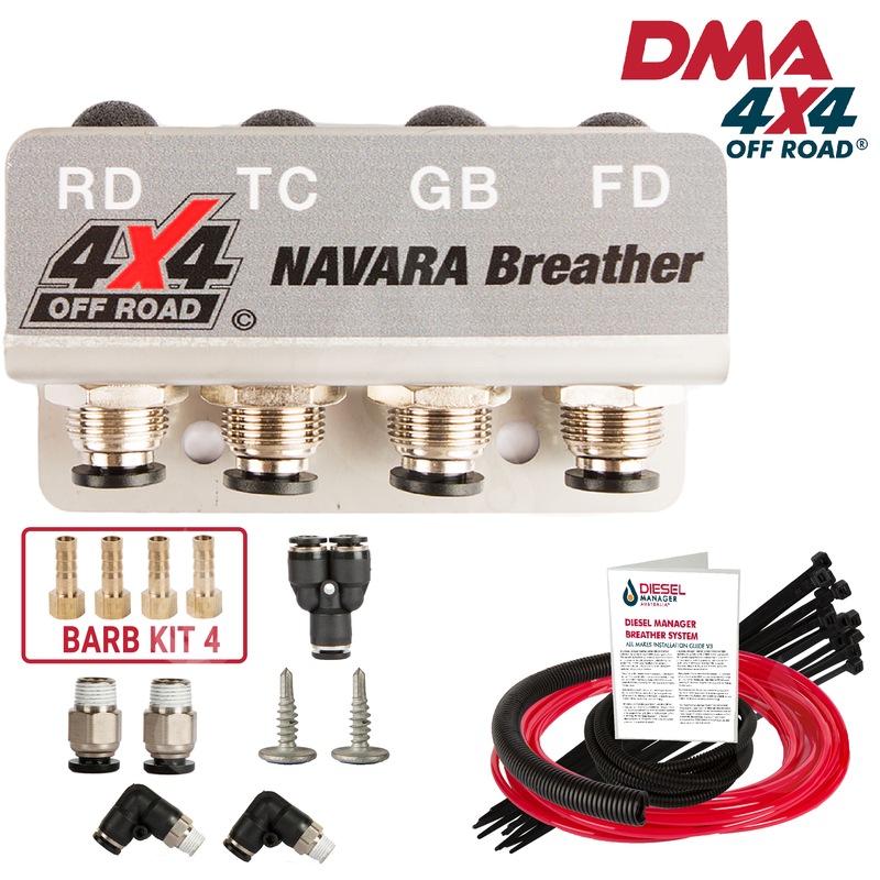 Buy DMA Diff Breather 4 Port Nissan Navara D22 D40 Universal 4X4 Off